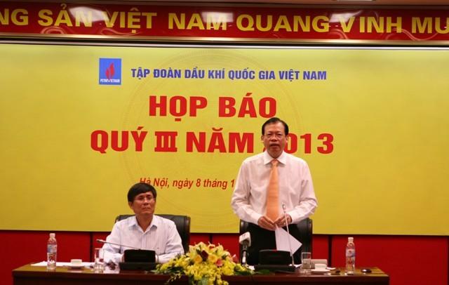 Petrovietnam tổ chức họp báo Quý III năm 2013