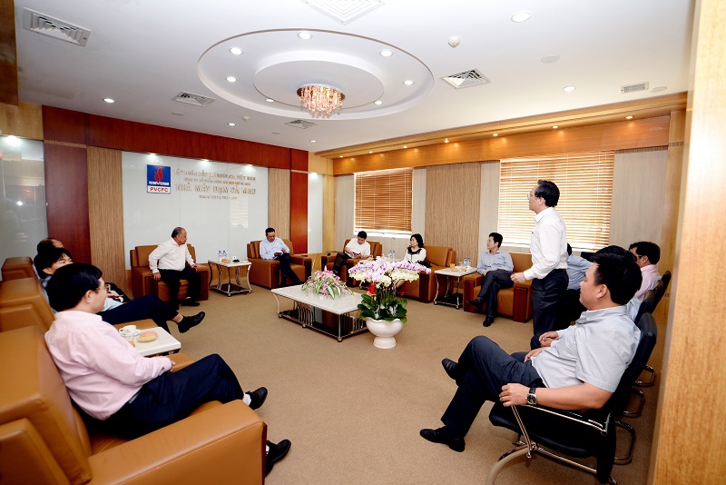 Chủ tịch HĐTV PVN Trần Sỹ Thanh làm việc tại Đạm Cà Mau