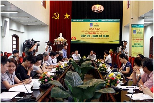 PVCFC tiếp tục tài trợ Giải vô địch Bóng bàn toàn quốc Báo Nhân dân