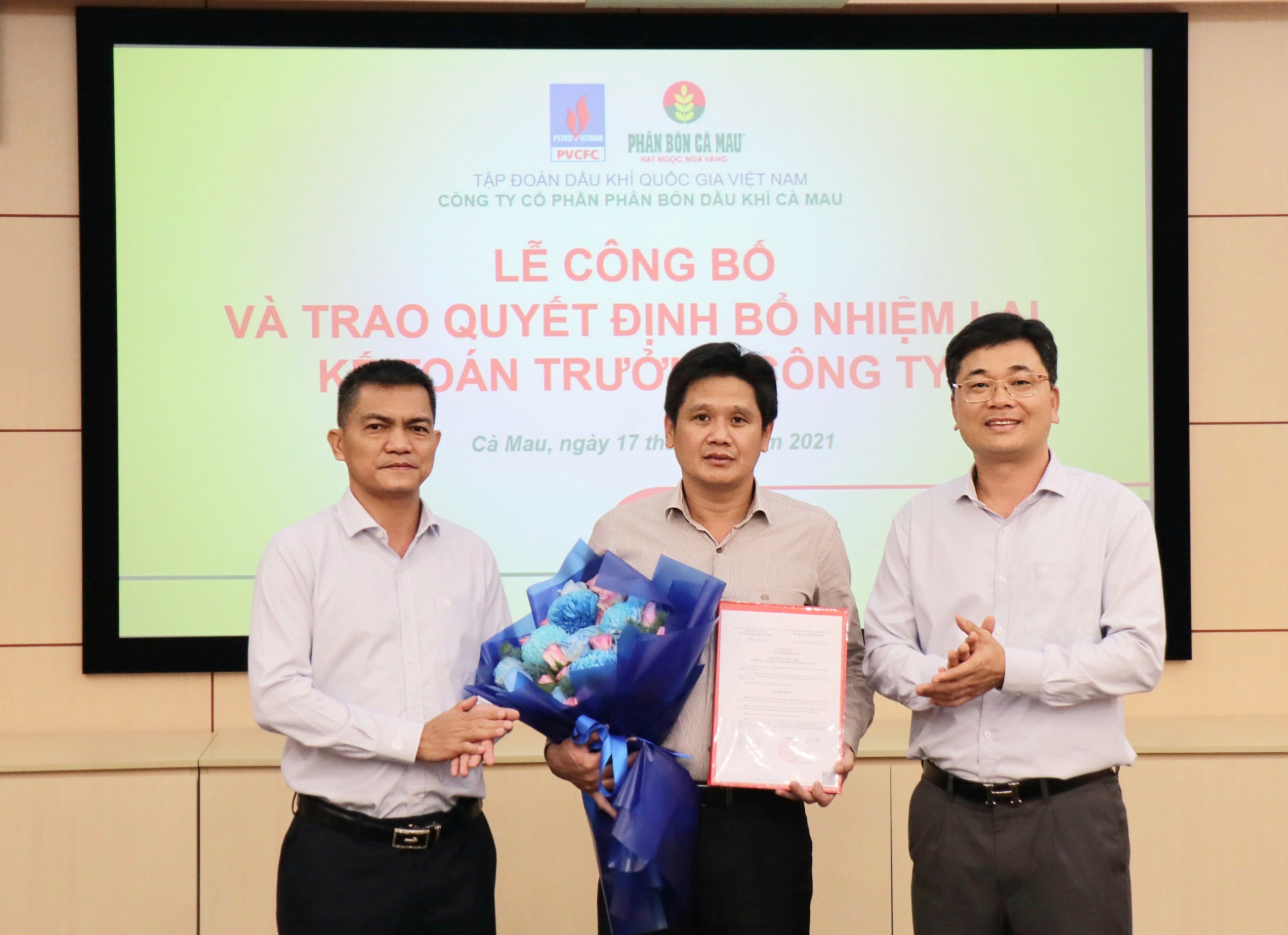 Phân Bón Cà Mau bổ nhiệm lại Kế Toán Trưởng