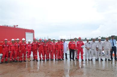 Nhà máy Đạm Cà Mau diễn tập ứng cứu sự cố tràn dầu