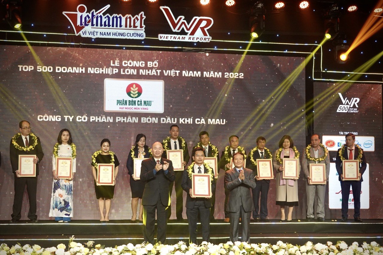 Phân Bón Cà Mau: Tiếp Tục Ghi Danh Top 500 Doanh Nghiệp Lớn Nhất Việt Nam Năm 2022