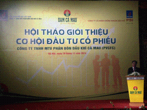 Đạm Cà Mau sẽ bán gần 129 triệu cổ phần vào ngày 11/12/2014