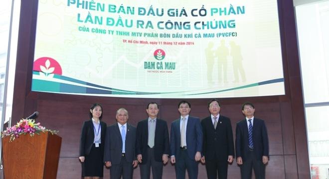 IPO Đạm Cà Mau: Bán hết 100% lượng đấu giá, thu về 1.580 tỷ đồng