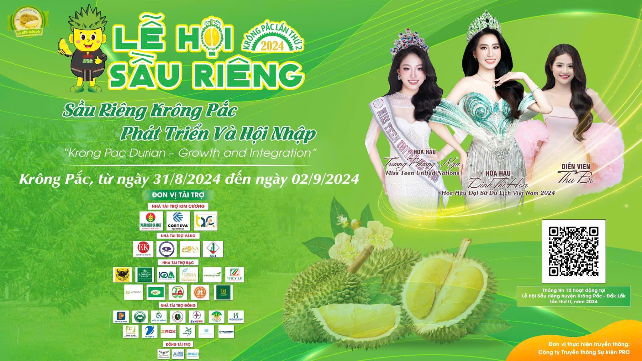Phân Bón Cà Mau - Nhà Tài Trợ Kim Cương Lễ Hội Sầu Riêng Krông Pắc Lần Thứ 2 Năm 2024