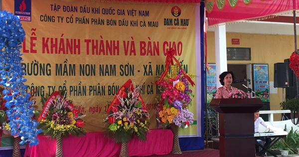 Đạm Cà Mau khánh thành Trường Mầm non ở Nam Định